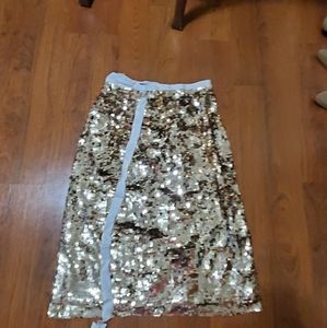 BRAND NEW Gorgeous Gold J.Crew Midi Skirt!